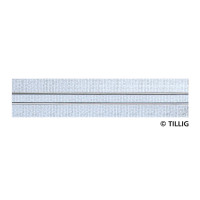 Přímá kolej s dlažbou, 211,2 mm, tramvajové kolejivo Luna, H0, Tillig 87506