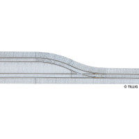 Odbočka s dlažbou, pravá , tramvajové kolejivo Luna, H0, Tillig 87616
