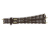 Jednoduchá výhybka pravá, 166 mm, R 631 mm/15°, TT, Hornby TT8009