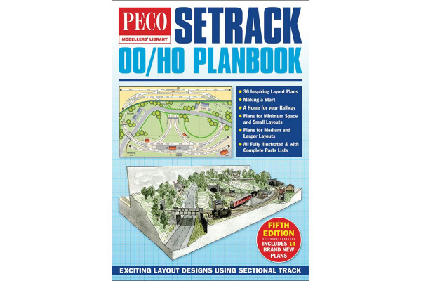 Plánky kolejišť pro kolejový systém SETRACK, H0, Peco STP-00