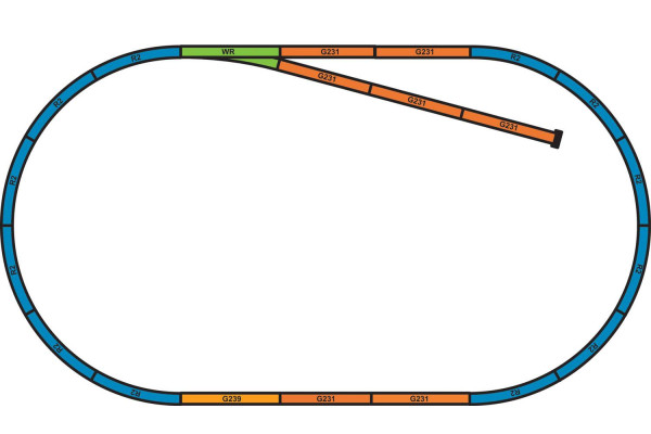 Podloží pro A-Gleis, set A+B, H0, Piko 55366