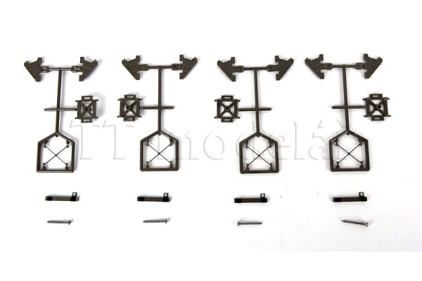 Stavebnice čtyř zarážedel v šedé barvě, TT, Tillig 83441