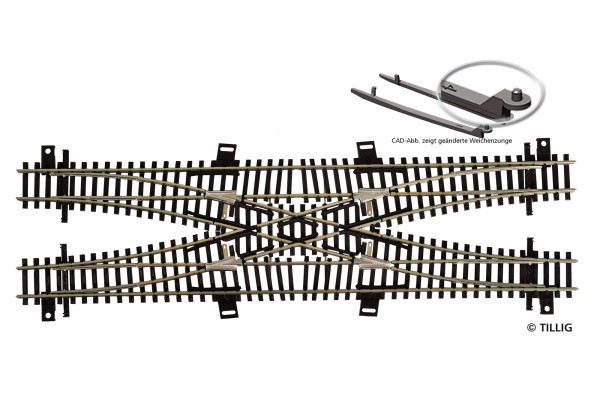 Dvojitá kolejová spojka, TT, Tillig 83212