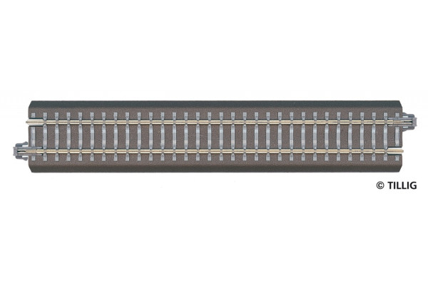 Přímá kolej s podložím BG 1, TT, Tillig 83701