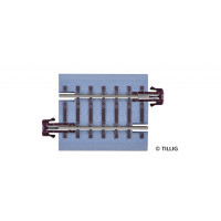 Přímá kolej s podložím BG 5, 36,5 mm, hnědé pražce, TT, Tillig 83716