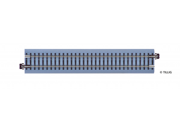 Napájecí rovná kolej, hnědá, TT, Tillig 83743