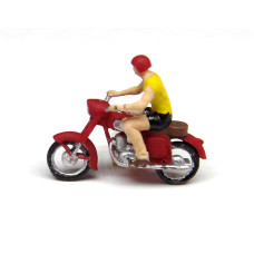 Motocykl Jawa 250 s jezdcem, nebarvený, TT, TT Jeník TTJ02