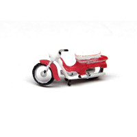 Motocykl Jawa 50 na stojanu, nebarvený, H0, TT Jeník H0J09
