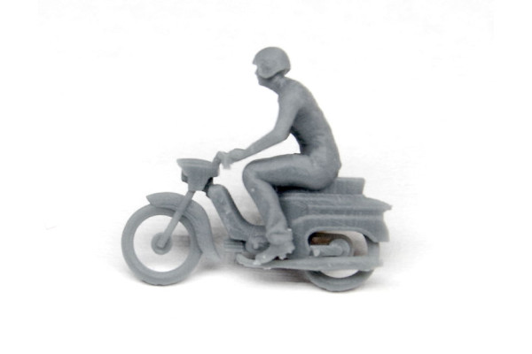 Motocykl Jawa 50, s jezdcem, nebarvený, TT, TT Jeník TTJ10