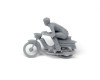 Motocykl Jawa 50, s přikrčeným jezdcem, nebarvený, TT, TT Jeník TTJ11