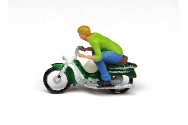 Motocykl Jawa 50, s přikrčeným jezdcem, nebarvený, TT, TT Jeník TTJ11