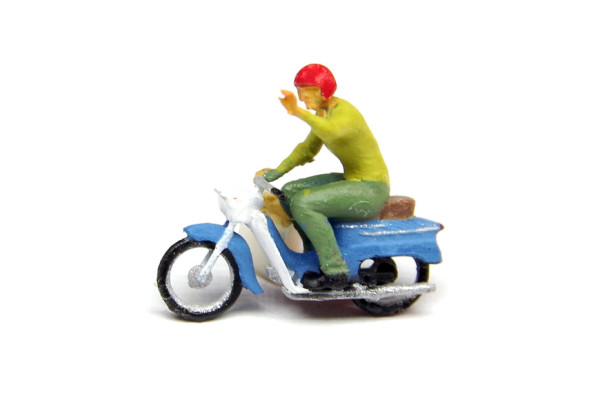 Motocykl Jawa 50, s mávajícím jezdcem, nebarvený, TT, TT Jeník TTJ12