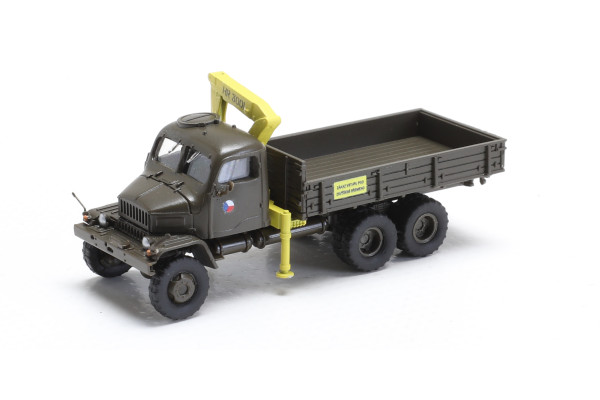 Stavebnice automobilu Praga V3S AČR, valník s rukou HR3001, IGRA MODEL 66708111