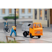 Stavebnice nákladního automobilu Multicar M22 s kontejnerem na odpad, TT, Auhagen 43671