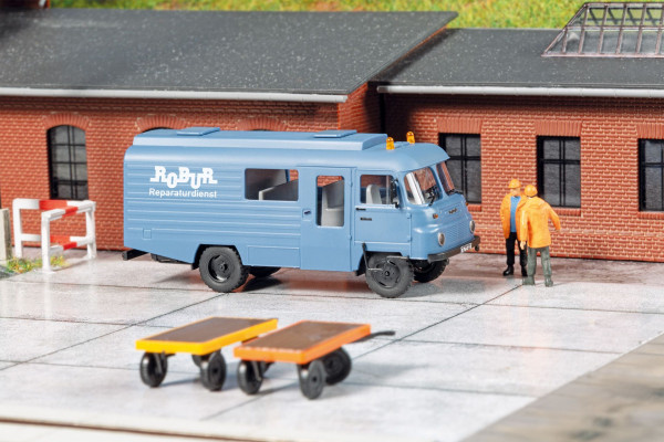 Stavebnice automobilu Robur LD 3000, "Robur-service", jednorázová série, TT, Auhagen 66060