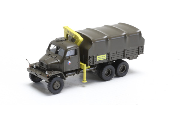 Stavebnice automobilu Praga V3S AČR, valník s plachtou a rukou HR3001, IGRA MODEL 66708112