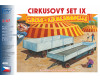 Stavebnice cirkusového setu IX, 2x nákladní přívěs, H0, SDV 486 Stavebnice cirkusového setu IX, 2x nákladní přívěs, H0, SDV 486