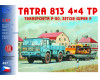 Stavebnice Tatra 813 4×4 TP, P-20, Zetor Super P, H0, SDV 497