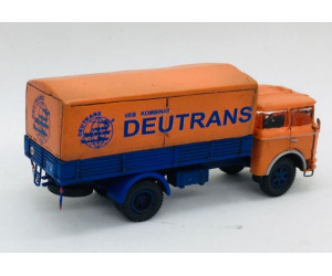 Stavebnice, Škoda 706 RTC valník s plachtou, detailní kabina 2. generace, Deutrans, TT, Štěpnička 124cc