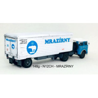 Stavebnice - chladírenský návěs Orličan N12CH, logo Mrazírny, TT, Štěpnička 148g