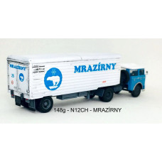 Stavebnice - chladírenský návěs Orličan N12CH, logo Mrazírny, TT, Štěpnička 148g