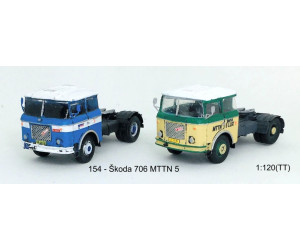 Stavebnice, Škoda 706 MTTN5 tahač návěsů, detailní kabina 2. generace, TT, Štěpnička 154c