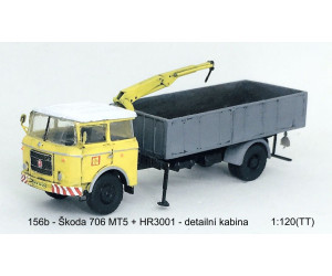 Stavebnice, Škoda 706 MTV5 s HR3001, detailní kabina 2. generace, TT, Štěpnička 156c