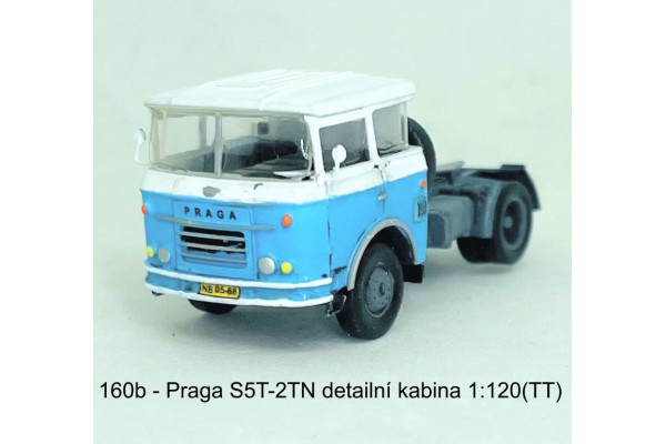 Stavebnice - Praga S5T-2TN, tahač návěsů, detailní kabina, TT, Štěpnička 160b