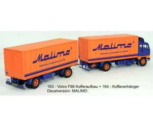 Stavebnice, Volvo F88/89 skříňová nástavba, detailní kabina, Malimo, TT, Štěpnička 163cb