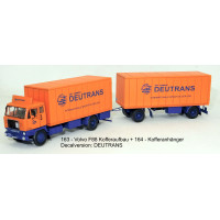 Stavebnice, Volvo F88/89 skříňová nástavba, čirá kabina, Deutrans, TT, Štěpnička 163aa