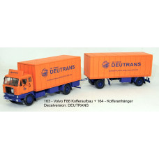 Stavebnice, Volvo F88/89 skříňová nástavba, detailní kabina, Deutrans, TT, Štěpnička 163ab Stavebnice, Volvo F88/89 skříňová nástavba, detailní kabina, Deutrans, TT, Štěpnička 163ab