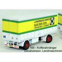 Stavebnice, vlek – skříňová nástavba, Landmaschinen, TT, Štěpnička 164g Stavebnice, vlek – skříňová nástavba, Landmaschinen, TT, Štěpnička 164g