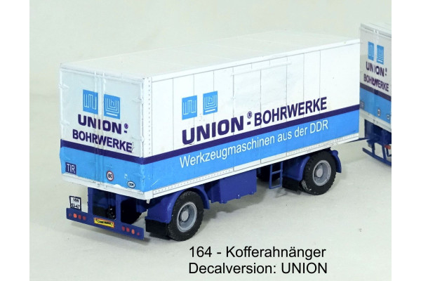 Stavebnice, vlek – skříňová nástavba, Union Gera, TT, Štěpnička 164d