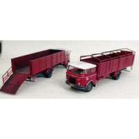 Stavebnice, Škoda 706 RTD, přepravník dobytka, detailní kabina 2. generace se 2 světly, TT, Štěpnička 166bd