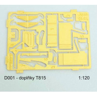 Tatra 815 doplňkový lept – stěrače, zrcátka, ochranný rám, stupačky, TT, Štěpnička D001
