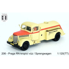 Stavebnice, Praga RN kropicí vůz, levé dveře otevřené, TT, Štěpnička 206c