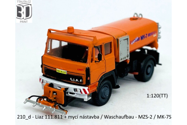 Stavebnice, LIAZ 111.811 údržba silnic, mycí nástavba, detailní kabina, TT, Štěpnička 210ad