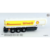 Stavebnice, cisternový návěs WLG 41.000, Shell, TT, Štěpnička 214a Stavebnice, cisternový návěs WLG 41.000, Shell, TT, Štěpnička 214a