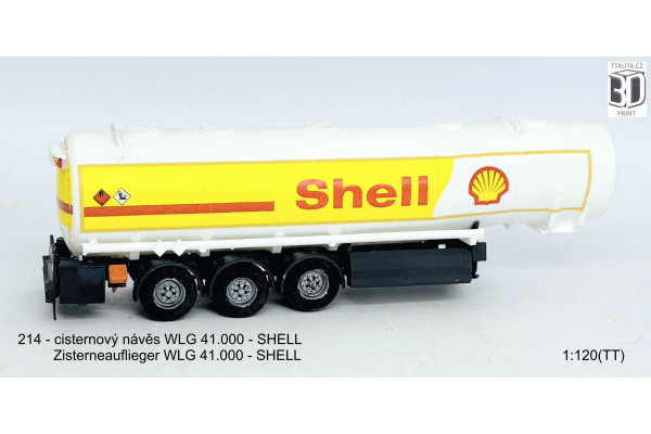 Stavebnice, cisternový návěs WLG 41.000, Shell, TT, Štěpnička 214a