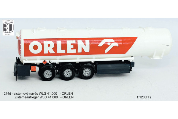 Stavebnice, cisternový návěs WLG 41.000, Orlen, TT, Štěpnička 214d Stavebnice, cisternový návěs WLG 41.000, Orlen, TT, Štěpnička 214d