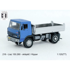 Stavebnice, LIAZ 150.260 sklápěč, detailní kabina, otevřené dveře, TT, Štěpnička 216c Stavebnice, LIAZ 150.260 sklápěč, detailní kabina, otevřené dveře, TT, Štěpnička 216c