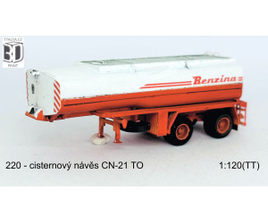 Stavebnice, cisternový návěs CN-21 TO, Benzina, TT, Štěpnička 220