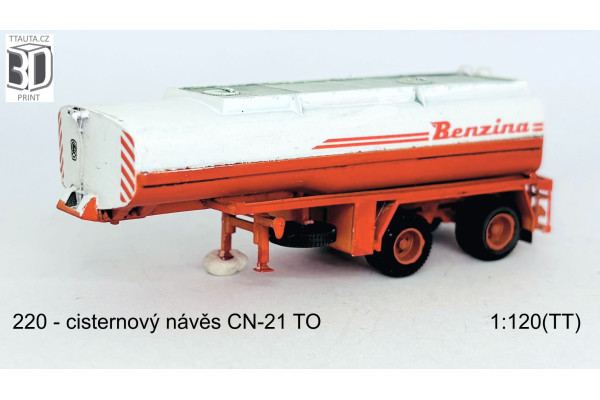 Stavebnice, cisternový návěs CN-21 TO, Benzina, TT, Štěpnička 220 Stavebnice, cisternový návěs CN-21 TO, Benzina, TT, Štěpnička 220