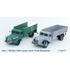 Stavebnice, Škoda 706 R, vysoký valník, detailní kabina, TT, Štěpnička 142f