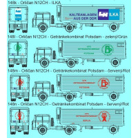 Stavebnice, chladírenský návěs Orličan N12CH, Getränkekombinat Postdam, zelený, TT, Štěpnička 148l