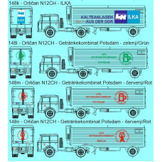 Stavebnice, chladírenský návěs Orličan N12CH, Getränkekombinat Berlin, červený, TT, Štěpnička 148n