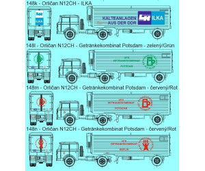 Stavebnice, chladírenský návěs Orličan N12CH, Getränkekombinat Berlin, červený, TT, Štěpnička 148n