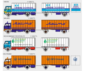 Stavebnice, Volvo F88/89 skříňová nástavba, detailní kabina, Piesterlitz, TT, Štěpnička 163bb
