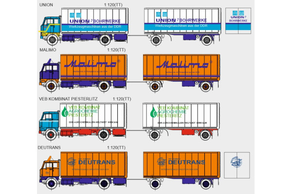 Stavebnice, Volvo F88/89 skříňová nástavba, detailní kabina, Piesterlitz, TT, Štěpnička 163bb