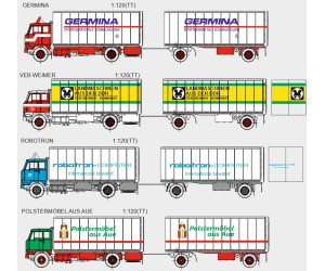 Stavebnice, Volvo F88/89 skříňová nástavba, detailní kabina, Germina, TT, Štěpnička 163hb
